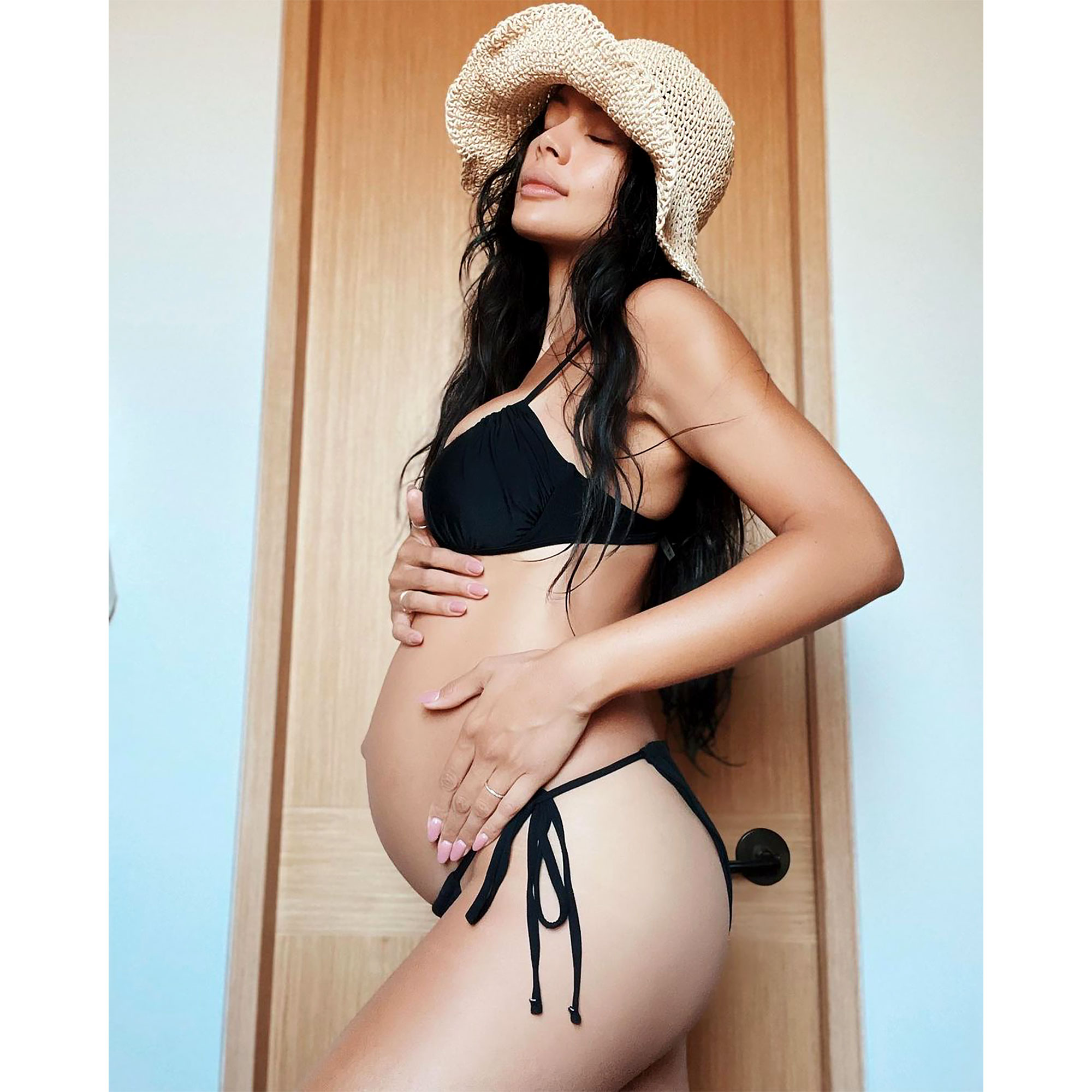 Pregnant Stars Wearing Bathing Suits in 2021 Baby Bump Pics
