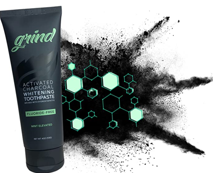 Grind Activated Charcoal Teeth Whitening Fluoride Free Toothpaste