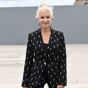 Helen Mirren 76 Struts Down LOreal Catwalk Paris Fashion Week