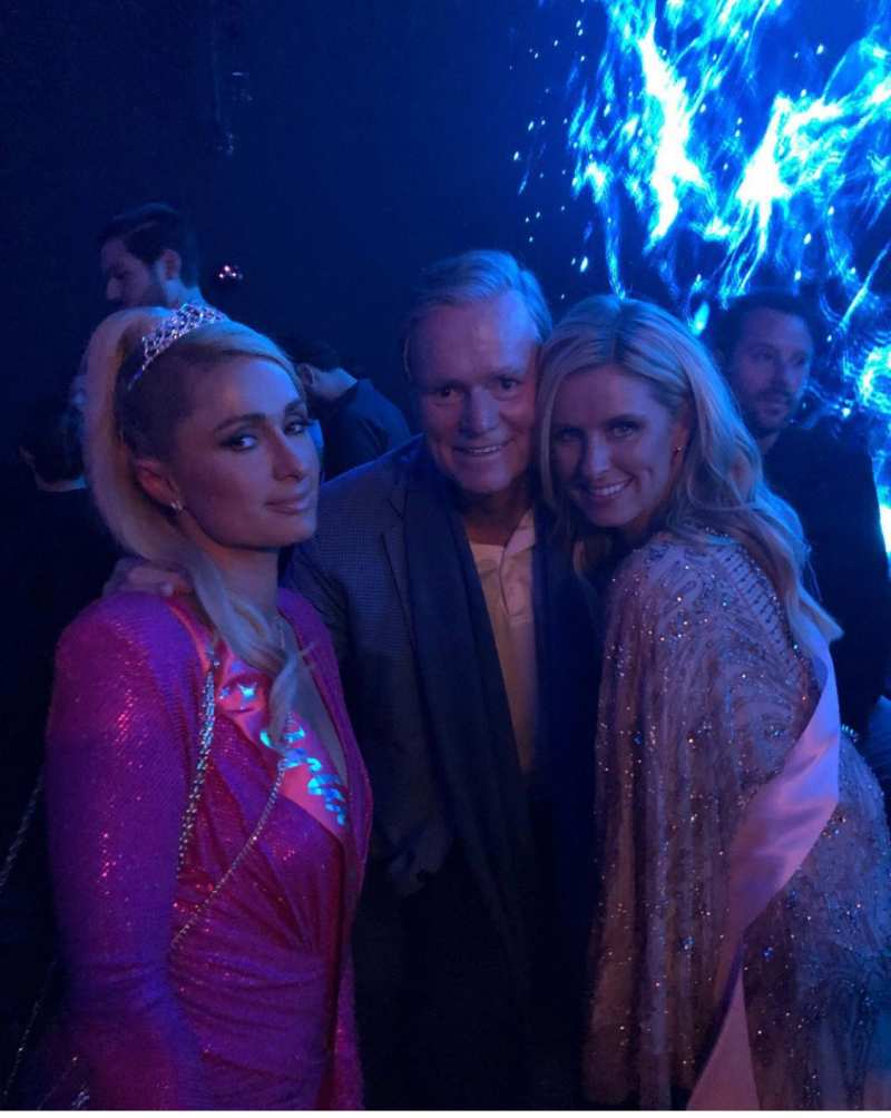 Rick Hilton with daughters Paris and Nicky