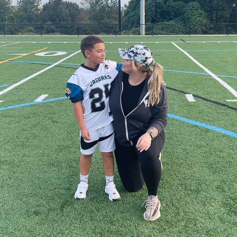 Kailyn Lowry Javi Marroquin Reunite Son Lincoln Football Game