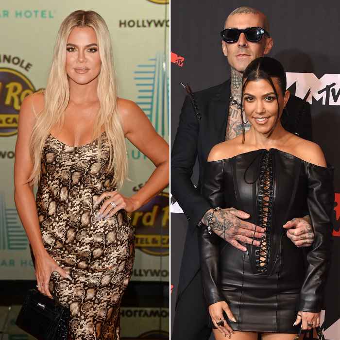 Khloe Kardashian Says Kourtney Is ‘So Loved Up’ Amid Travis Barker Romance That She Can't 'Rave With' Her