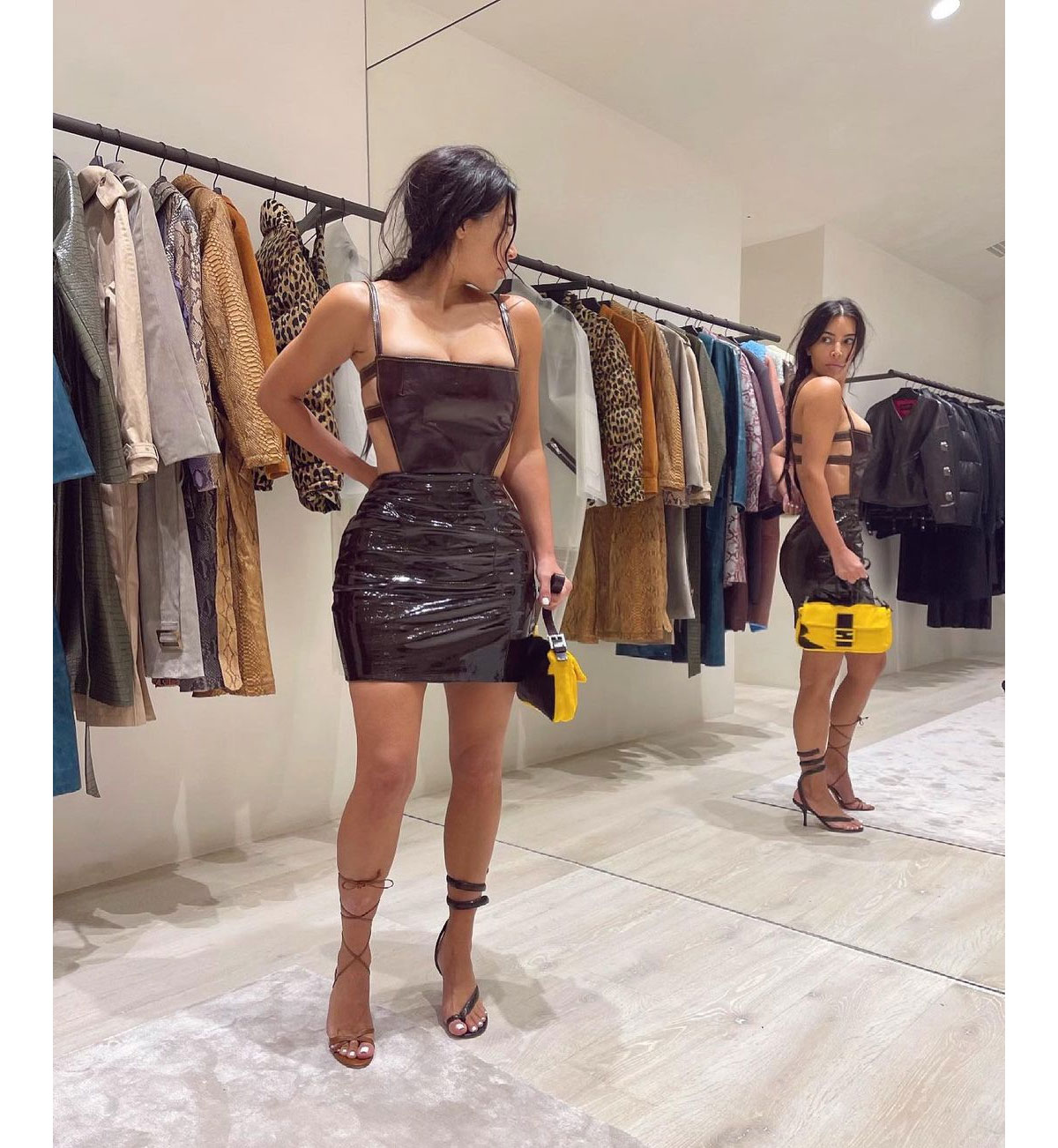 Kim Kardashian shares throwback photos from past fashion fittings