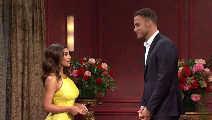 Kim Kardashian Spoofs ‘Bachelorette’ With Tyler Cameron and Kendall Jenner’s Ex Blake Griffin on ‘SNL’