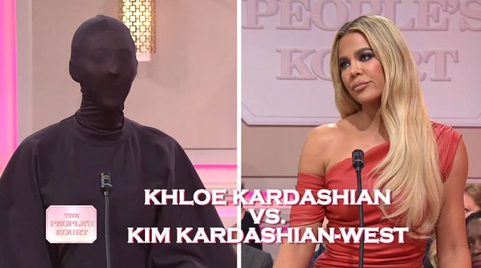 Kim Kardashian Trolls Sister Kourtney, BF Travis Barker in 'SNL' Sketch With Kris Jenner and Khloe