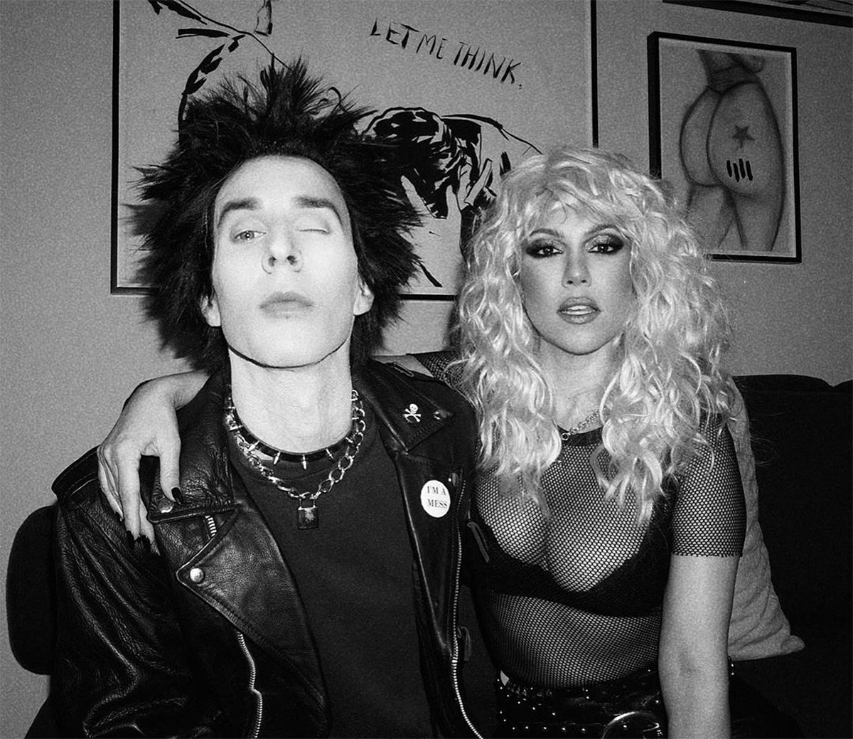 Kourtney Kardashian and Travis Barker Dress as Sid and Nancy After Engagement Till Death Do Us Part