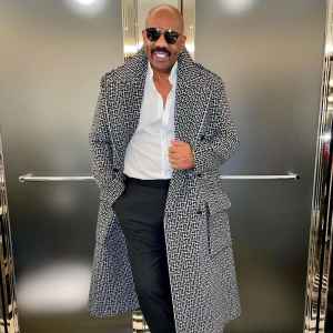 Leather Pants Metallic Suits The Internet Is Losing It Over Steve Harvey’s New Wardrobe