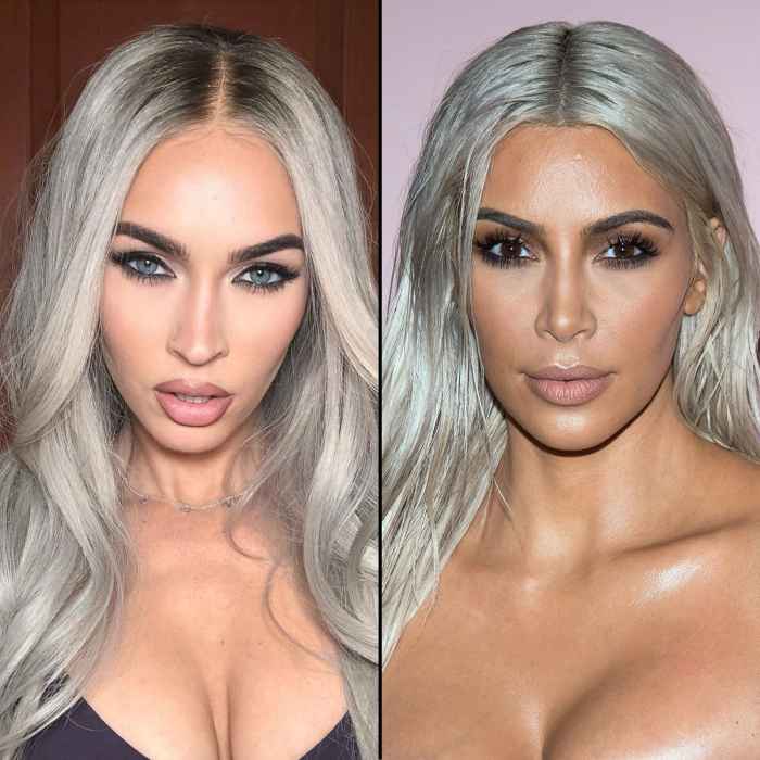 Megan Fox Debuts Icy Silver Hair — and Fans Are Convinced She Looks Like Kim Kardashian