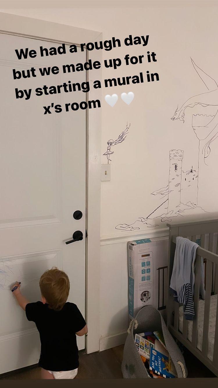 Mini Masterpiece! See Grimes, Elon Musk’s Son X AE A-XII Coloring His Wall