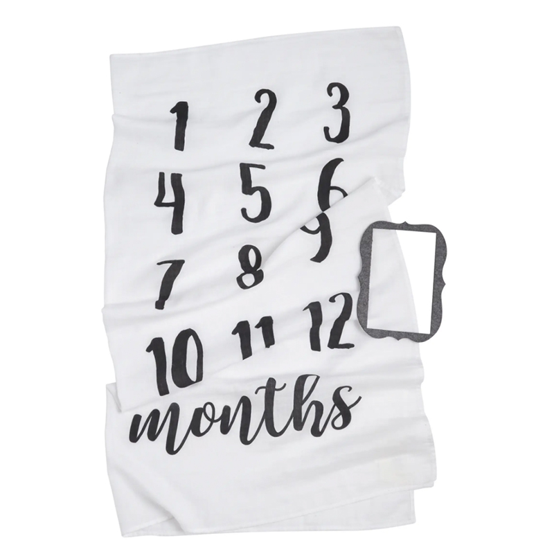 Mud Pie Monthly Milestone Blanket & Frame Set
