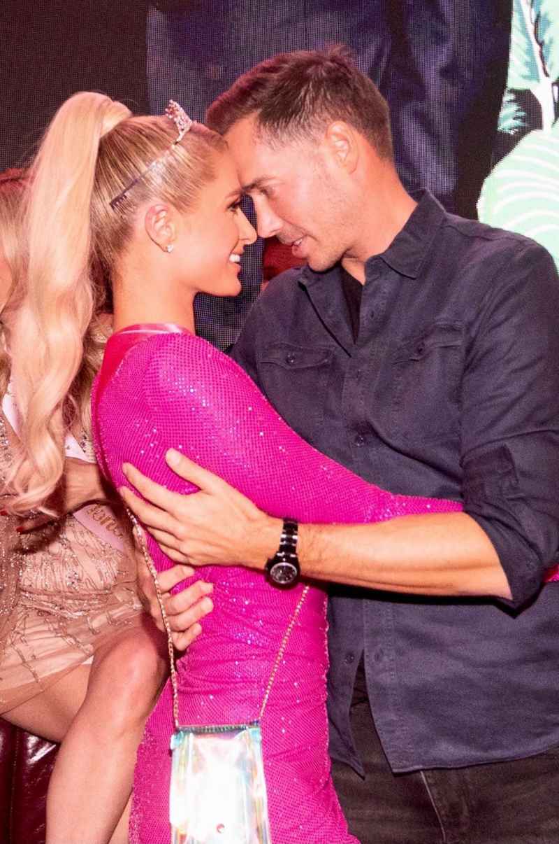 Paris Hilton and Carter Reum at the Bachelor/Bachelorette party.