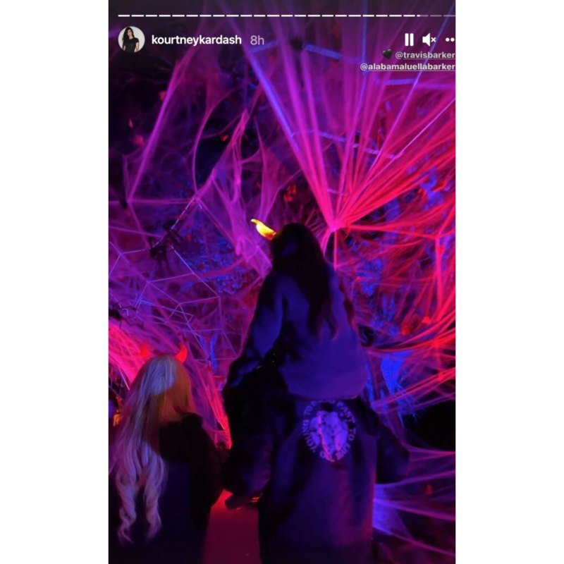 Piggy Back Kourtney Kardashian Instagram Inside the Kardashian-Jenner Kids 2021 Halloween Festivities