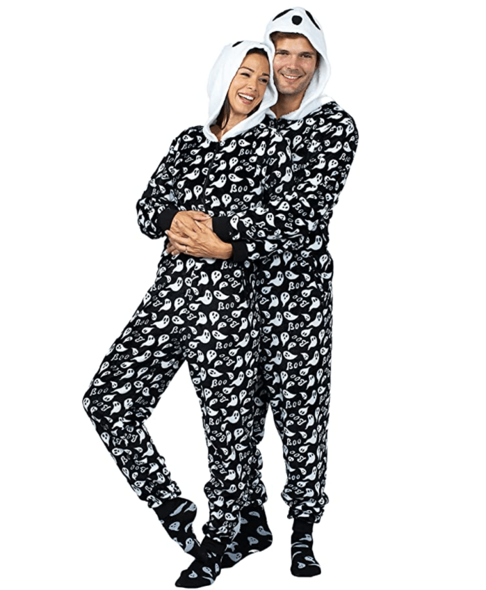Prestigez Halloween Matching Couples Costume Pajama Onesie