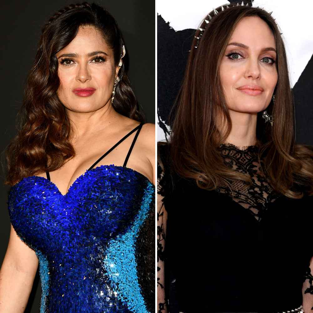 Salma Hayek Reveals Angelina Jolie Crashed Her Birthday Party