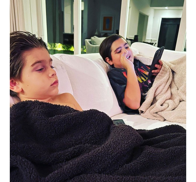 Scott Disick Has Boyz Night With Sons Mason and Reign 3