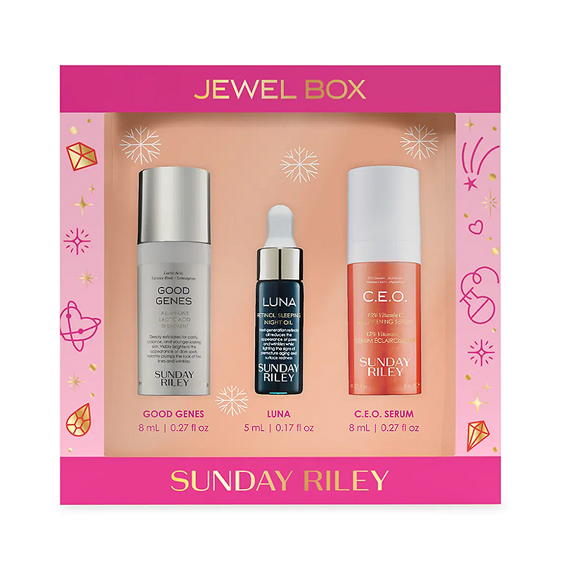 Sunday Riley Jewel Box Luxury Travel 3-Piece Set