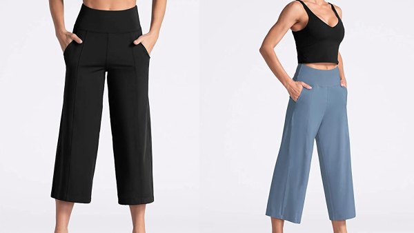 THE GYM PEOPLE Bootleg High Waisted Yoga Capri Pants