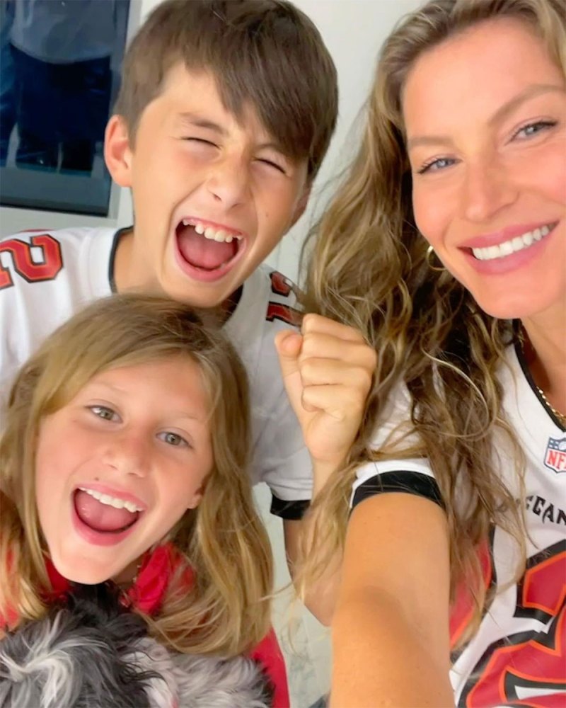 Tom Brady and Gisele Bundchen Kids Support Dad During Patriots Game 2