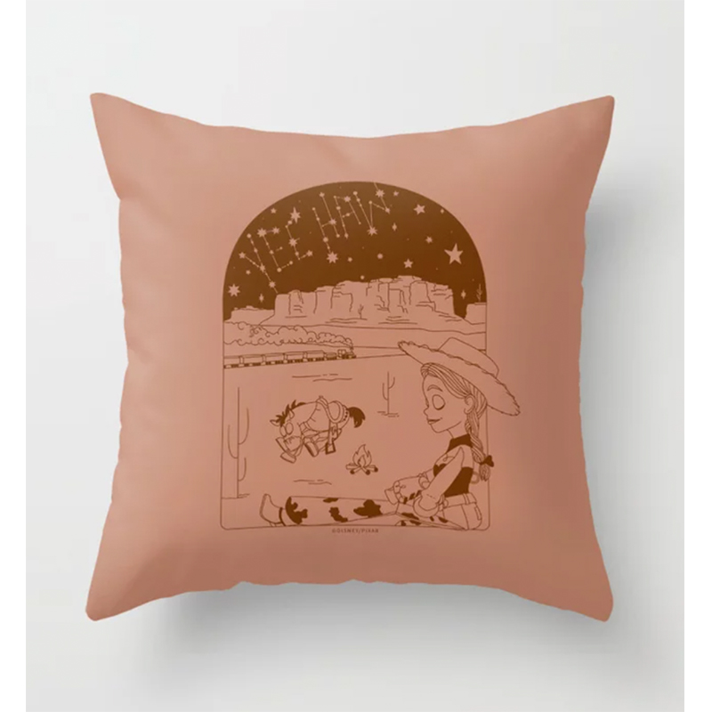 “Yeehaw for Naps - Toy Story Jessie” by Allie Falcon Throw Pillow