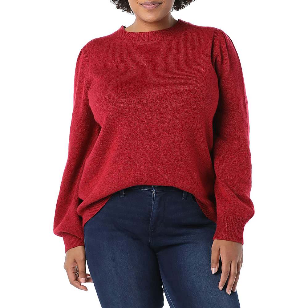 amazon-essentials-sweater-red