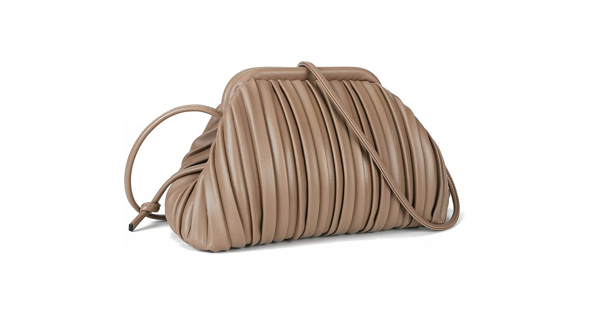 KingTo Small Shoulder Handbag for Women, Soft Designer Cloud Pouch Bag Lightweight Crossbody Clutch Purse
