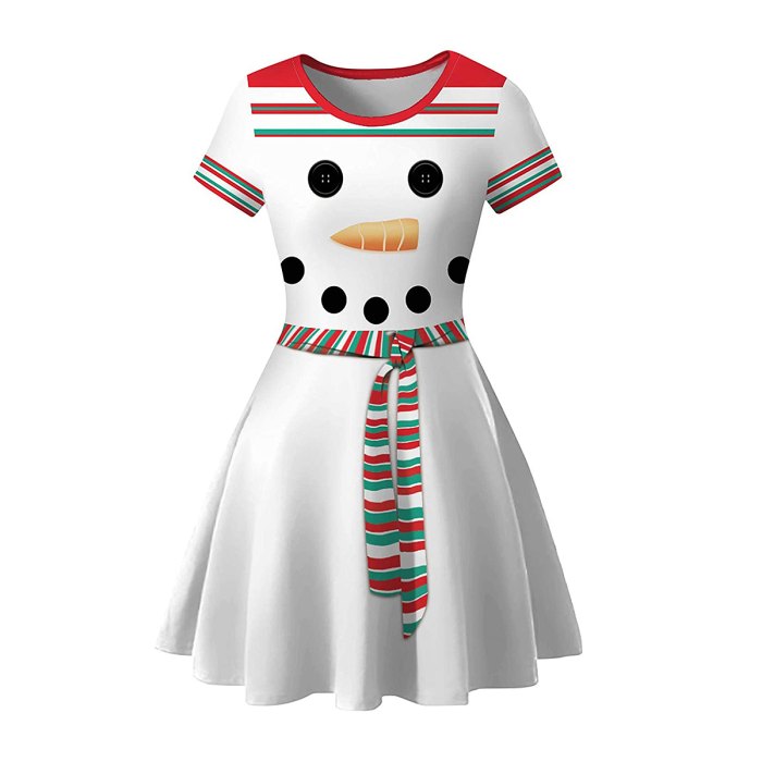 holiday-clothing-snowman-a-line-dress
