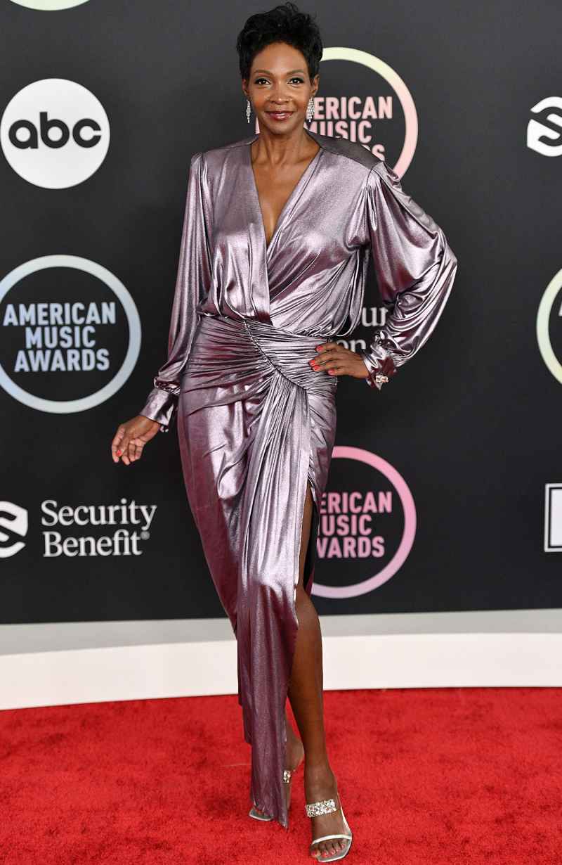 2021 American Music Awards Red Carpet Roshumba Williams