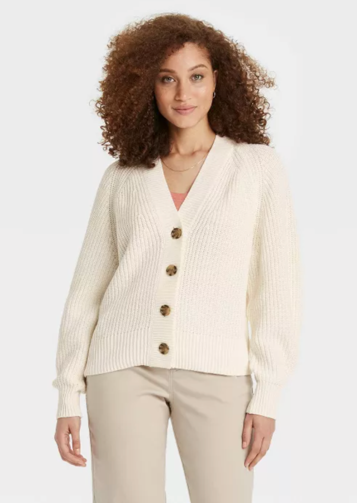 A New Day Women's Button-Front Cardigan