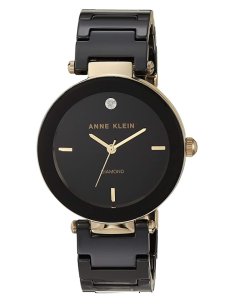 Anne Klein Women's Genuine Diamond Dial Ceramic Bracelet Watch
