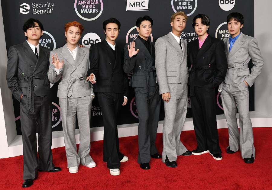BTS Best Dressed Hottest Men American Music Awards 2021