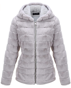 Bellivera Womens Faux Fur Coat
