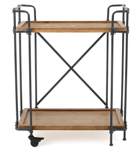 Christopher Knight Home Kanaan Firwood and Iron Coffee Cart