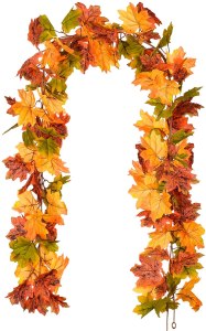 DearHouse 2 Pack Fall Garland Maple Leaf