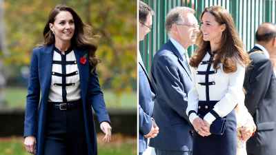 Duchess Kate Rewears Military Inspired Blouse 4th Time