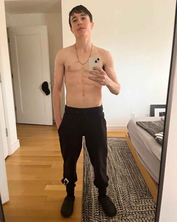 Elliot Page Shows Off 6-Pack Abs in Proud Shirtless Selfie