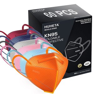 HUHETA KN95 Face Mask 60 Pack