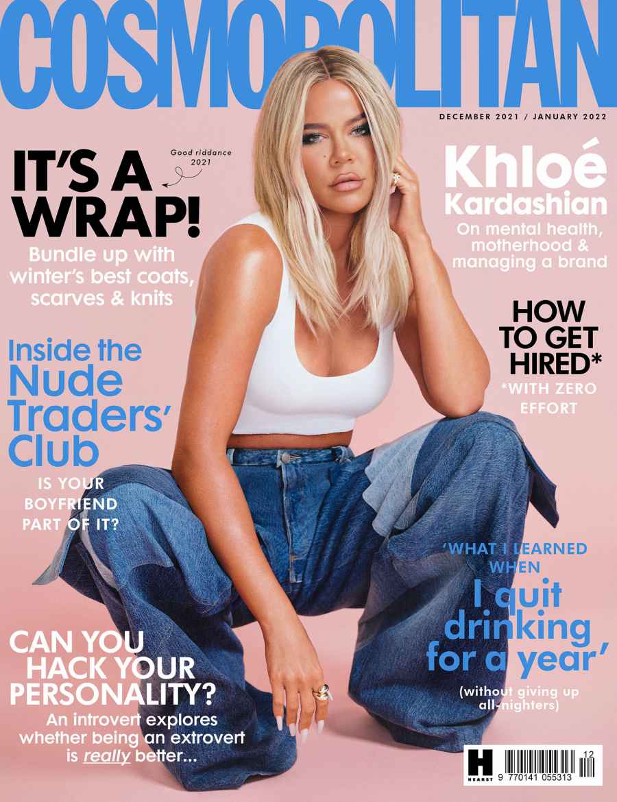 Khloe Kardashian Cosmopolitan UK Cover December 2021 January 2022