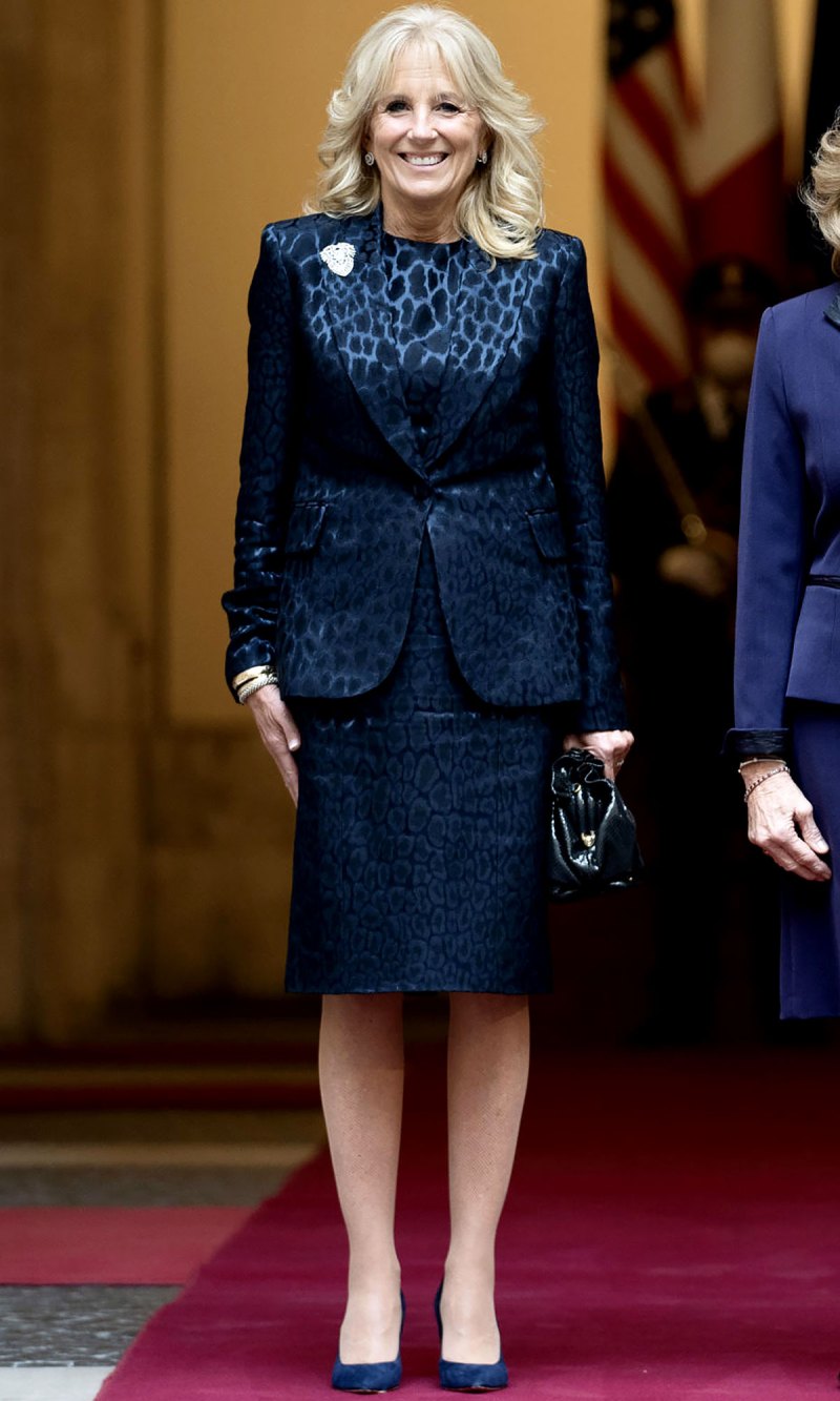 Lady in Leopard!  Dr. Jill Biden wore animal-print suit for Vatican visit