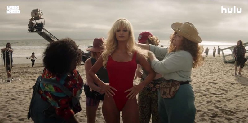 Lily James Iconic Transformation Into Pamela Anderson Pam Tommy