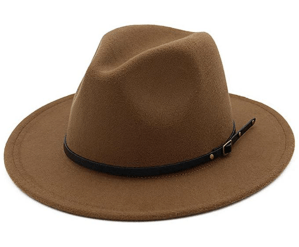 Lisianthus Women Belt Buckle Fedora Hat