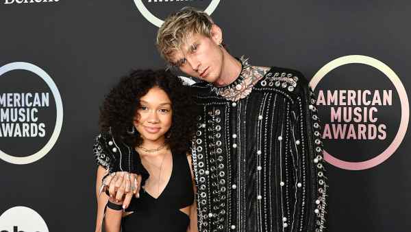 Machine Gun Kelly and daughter Casie Colson Baker 2021 American Music Awards Red Carpet 4