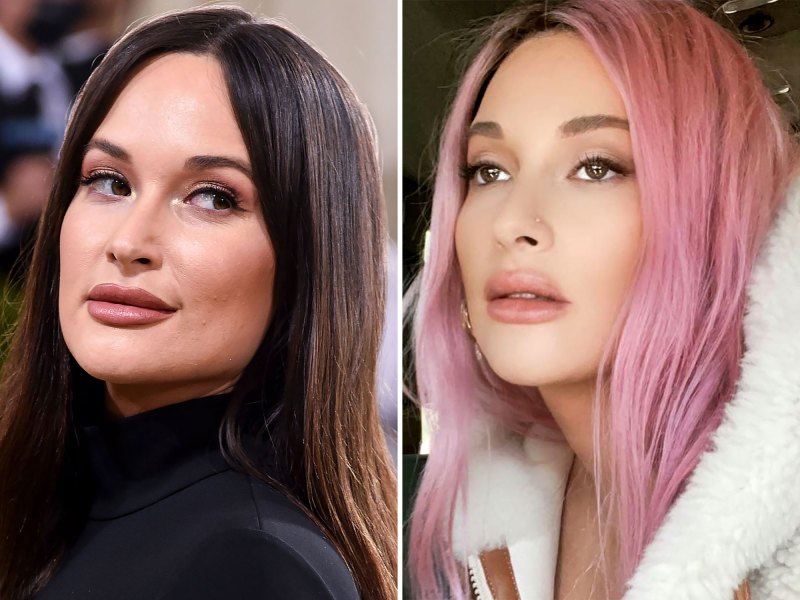 New Hair Alert! Kacey Musgraves Dyes Her Hair Rose Petal Pink