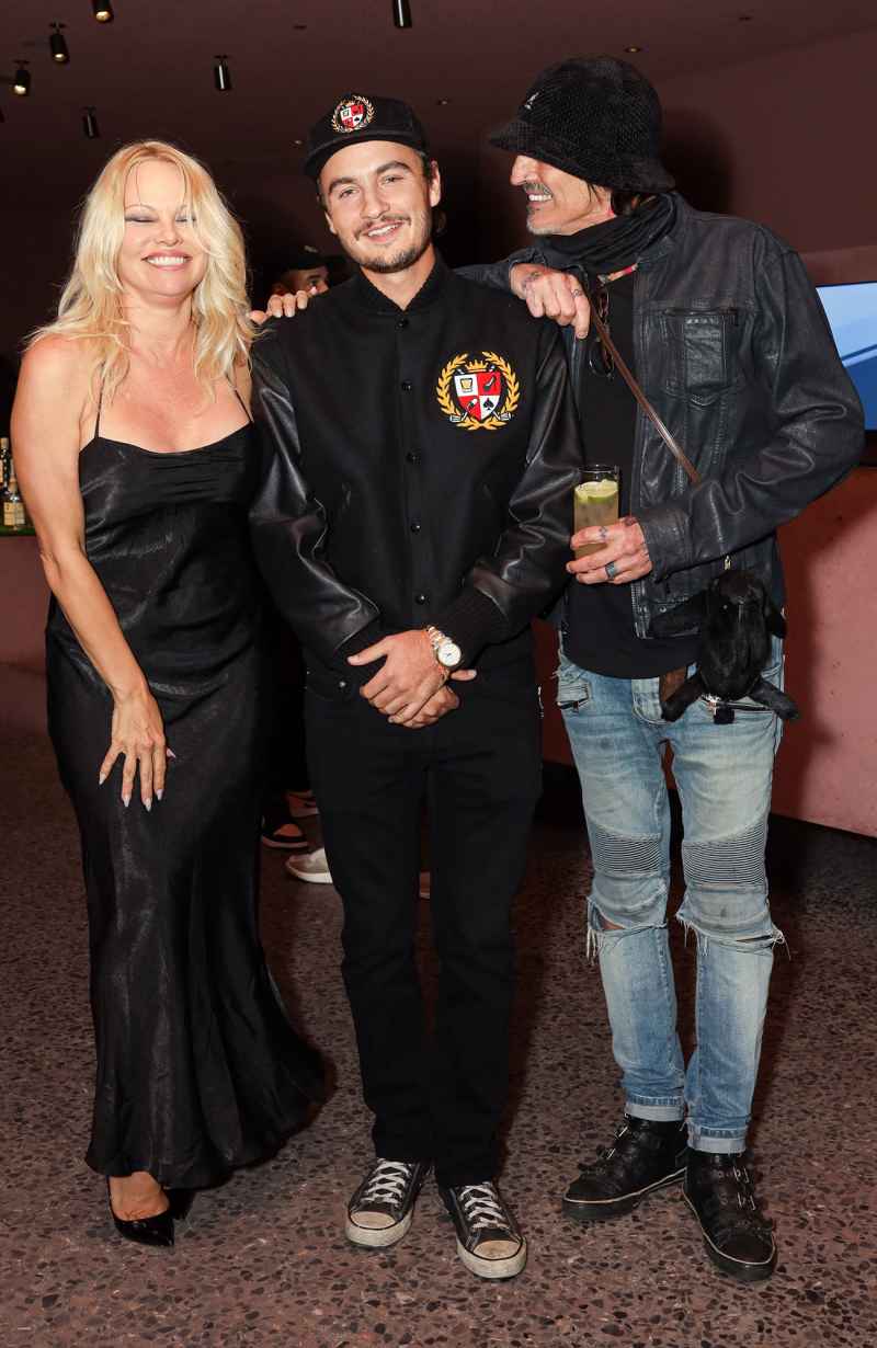 Pamela Anderson and Ex Tommy Lee Reunite at Son Brandon’s Fashion Event