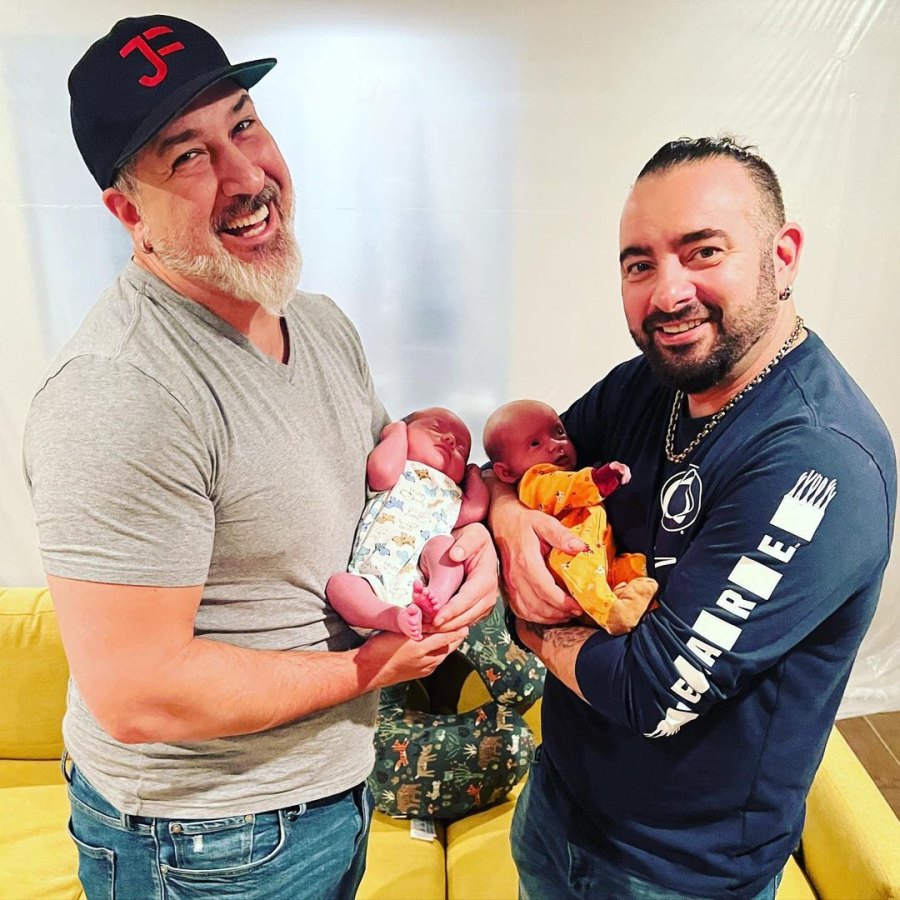 See 'NSync’s Joey Fatone and Chris Kirkpatrick Meeting Lance Bass’ Twins