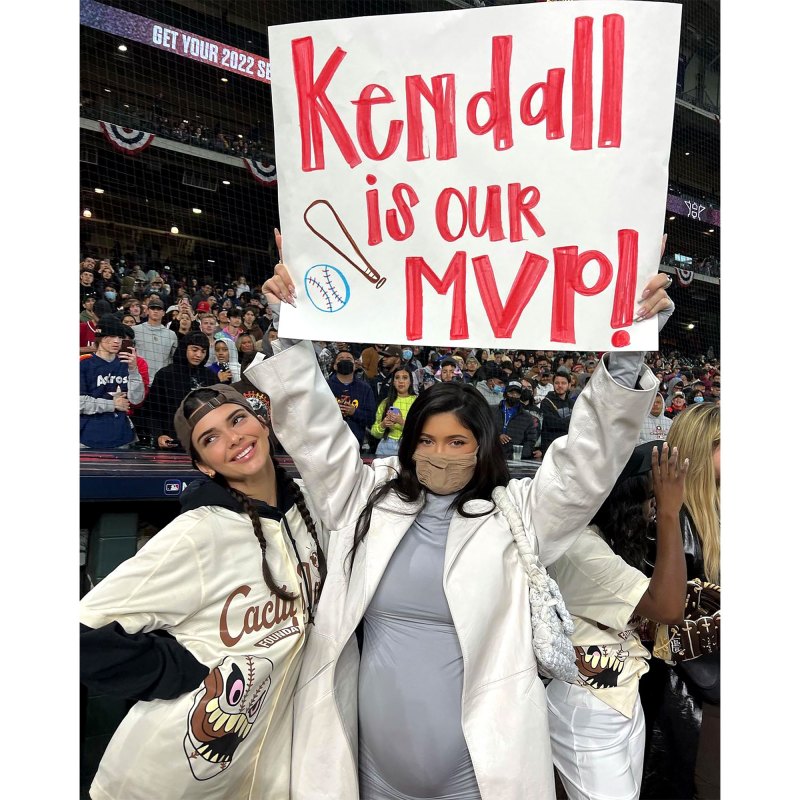 Softball Fans! Kylie Jenner and Daughter Stormi Support Sister Kendall Jenner