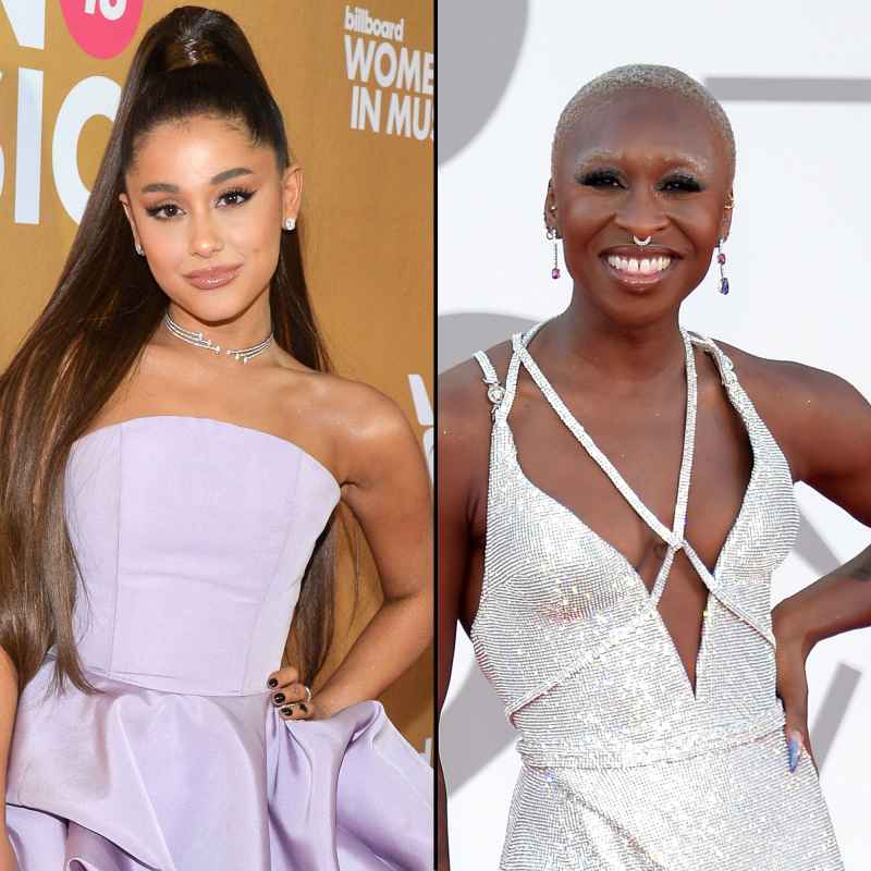 Stars React to Ariana Grande Cynthia Erivo Wicked Casting