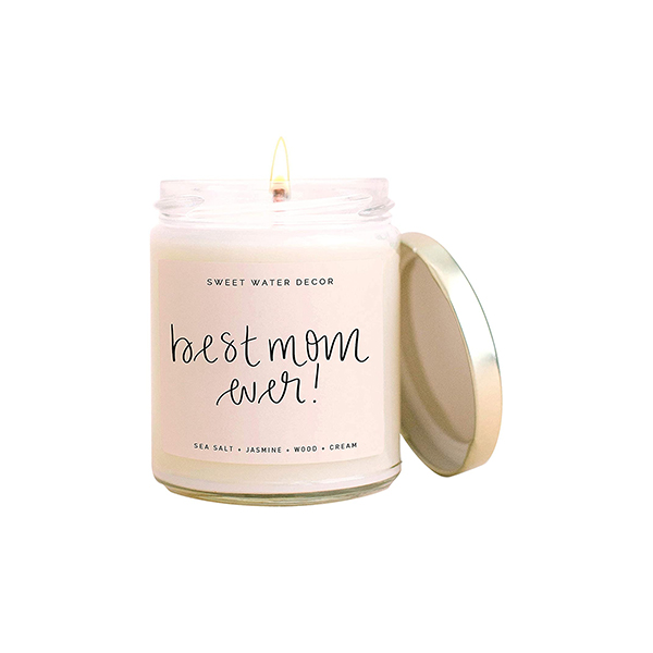 Sweet Water Decor Best Mom Ever Scented Soy Wax Candle