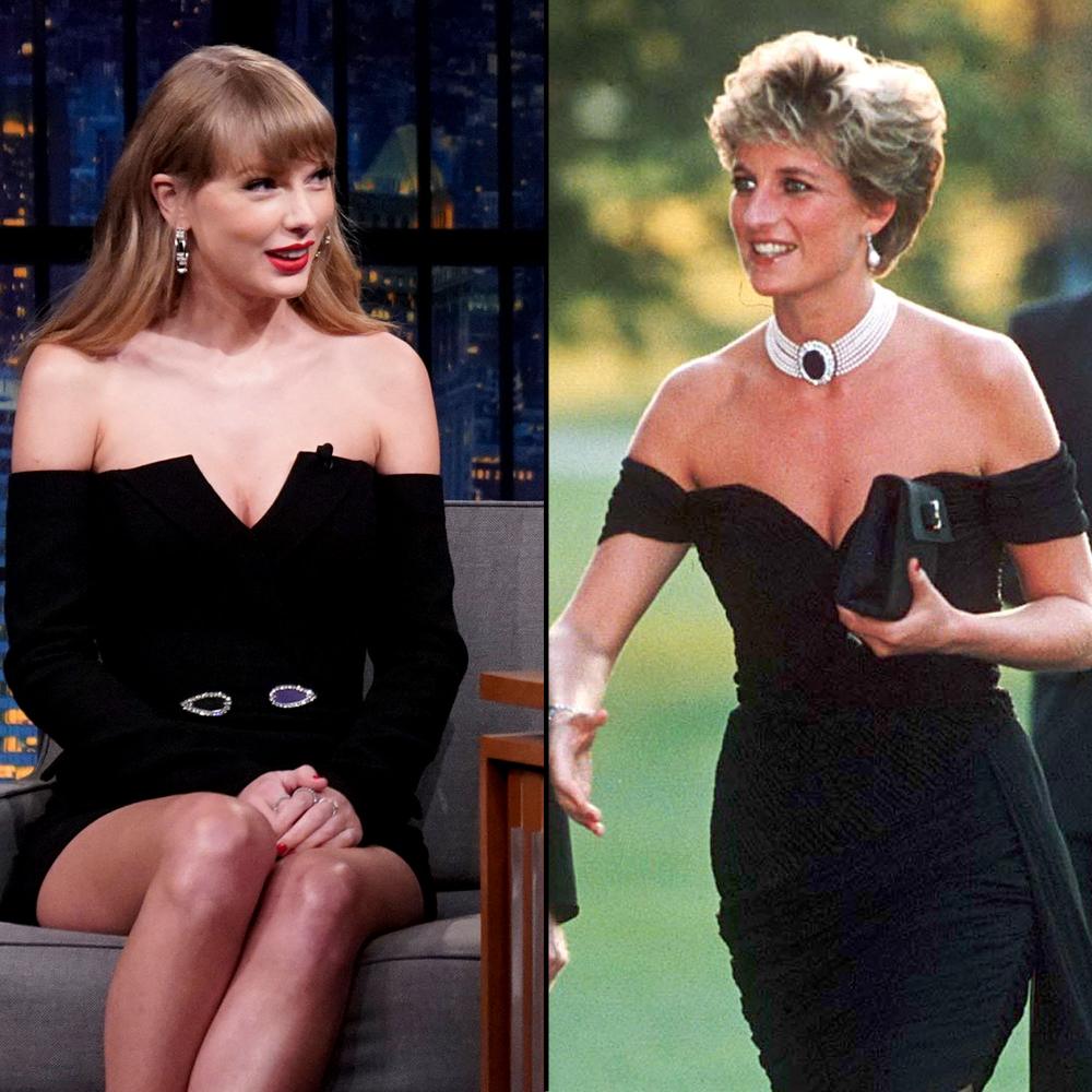 Taylor Swift Outfit Sparks Comparisons to Princess Diana Revenge Dress