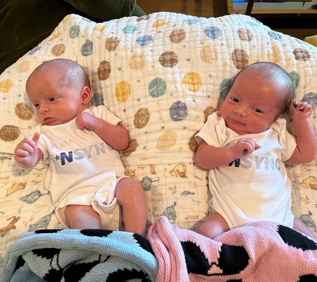 ‘Tearin’ Up My Heart’! Lance Bass Dresses Twins in Adorable 'NSync Onesies