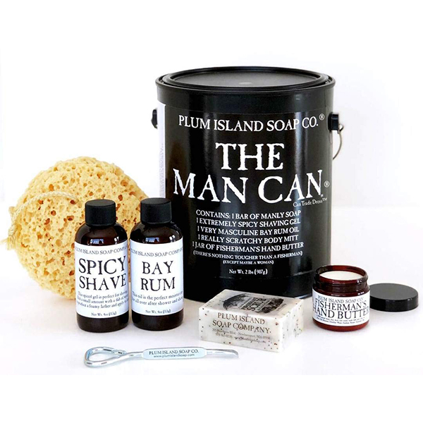 The Man Can All Natural Bath and Body Gift Set for Men